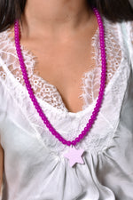 Sautoir Athena Fuchsia