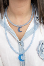 Sautoir Athena Bleu ciel