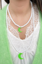 Sautoir Athena Summer Blanc