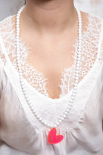 Sautoir Athena Summer Blanc