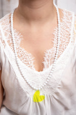 Sautoir Athena Summer Blanc