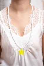 Sautoir Athena Summer Blanc
